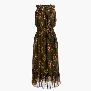 J crew point Sur High Neck floral Dress